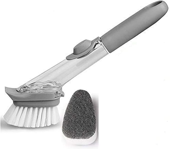 Automatic Kitchen Cleaning Brush with Rechargeable Handle & Multiple Heads