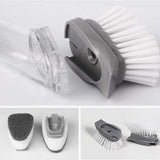 Automatic Kitchen Cleaning Brush with Rechargeable Handle & Multiple Heads