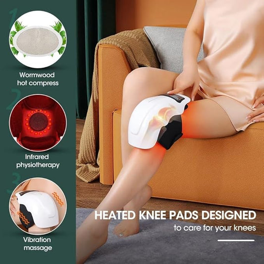 Electric Heated Knee Massager for Pain Relief and Recovery