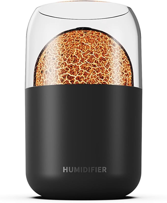 Flame Effect Fire Humidifier with LED Light and Aromatherapy